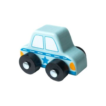 Blue Miniature Wooden Car