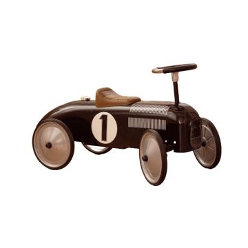 Retro Vintage Racing Black Car